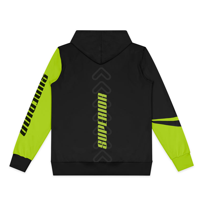 Trends 134183 Custom Mens Active Zipped Hoodie New – Back