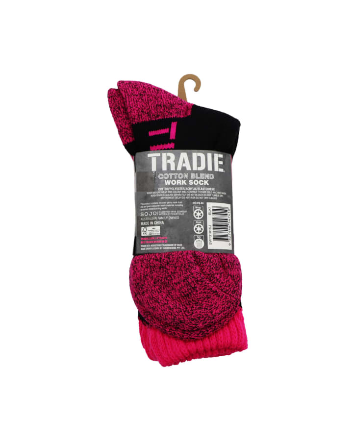 Tradie SWT3101SJ 3 Pack Cotton Blend Work Sock Ladies – product photo