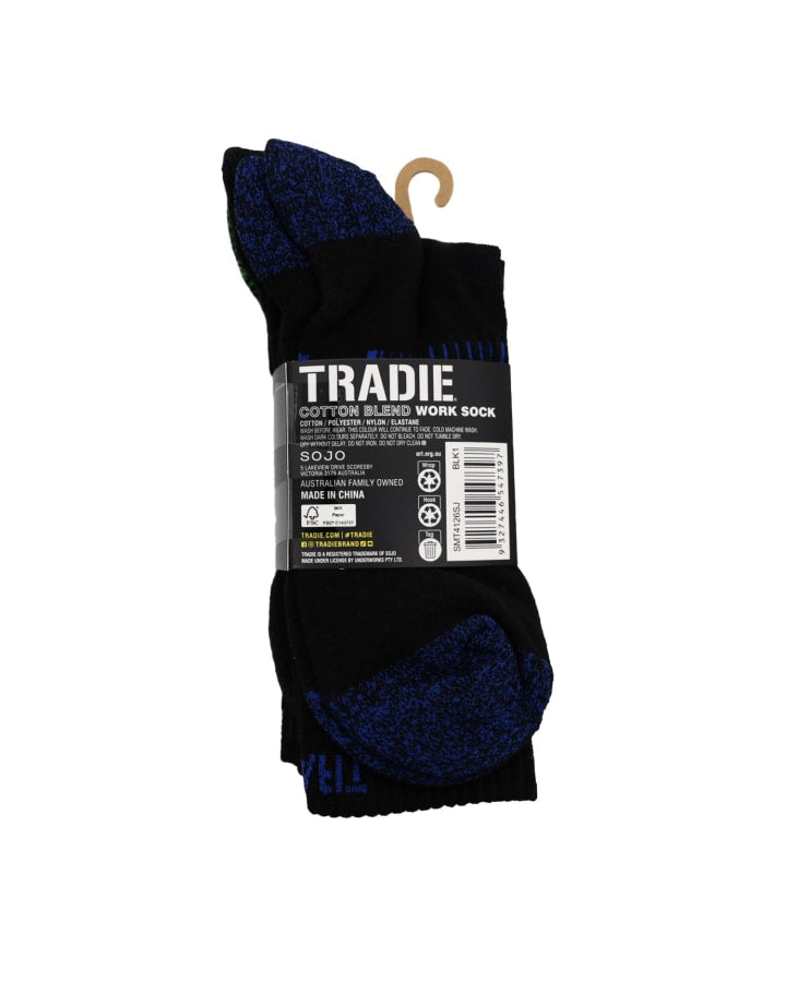Tradie SMT4126SJ 3 Pack Ribbed Crew – product photo