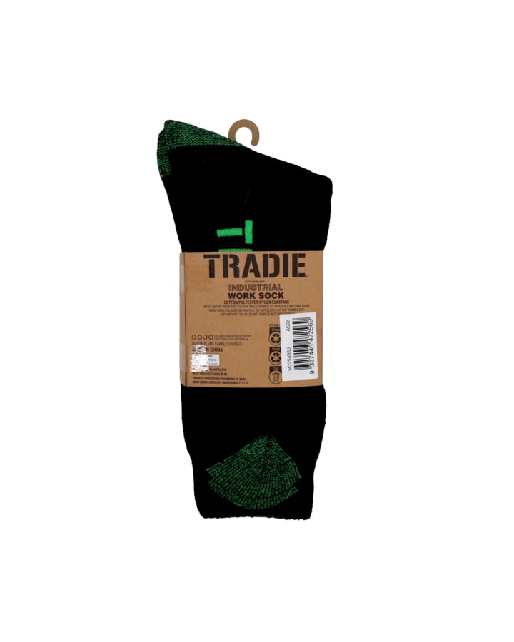 Tradie M22549SJ 3 Pack Cotton Crew Sock (6 PAIRS) – product photo