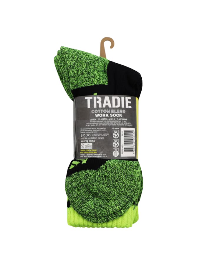 Tradie M22636SJ 3 Pack Cotton Blend Work Sock – product photo