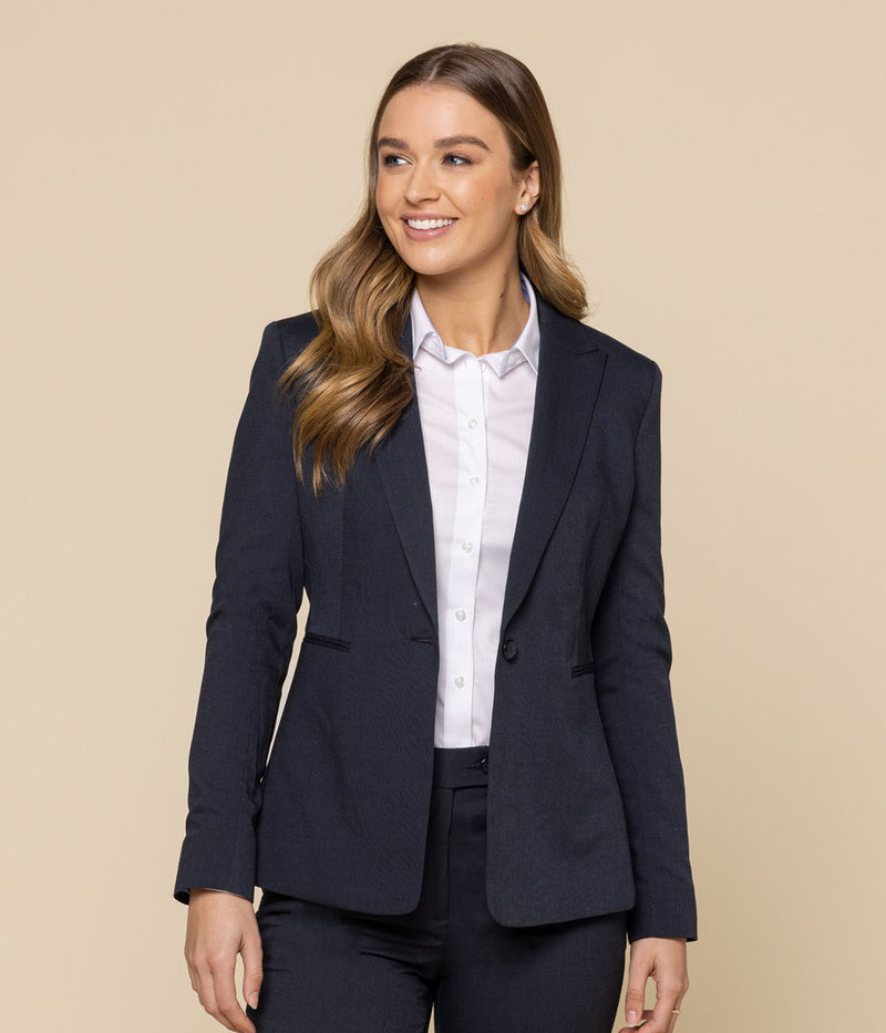Washable One Button Jacket Ladies