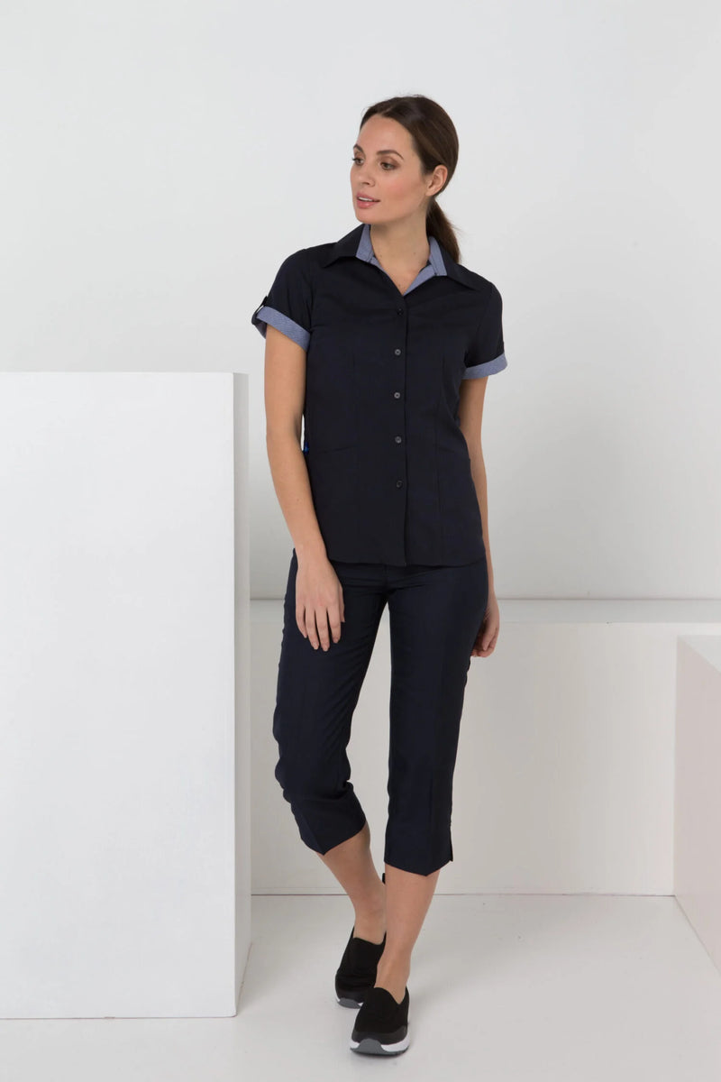 3/4 Skinny Leg Low Rise Capri Keyloop Pant
