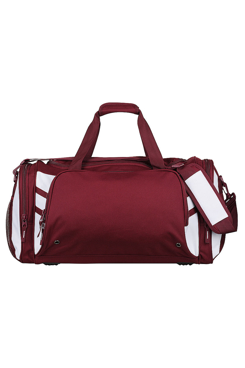 Maroon/White