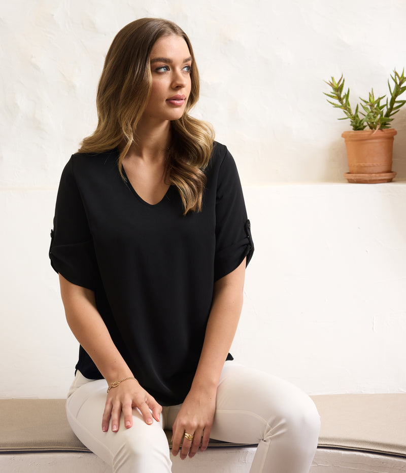 Reese V Neck Top Ladies