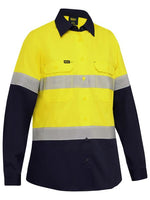 Taped Hi Vis Ripstop Vented Shirt Ladies