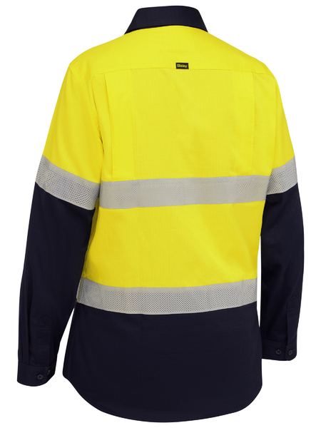 Taped Hi Vis Ripstop Vented Shirt Ladies