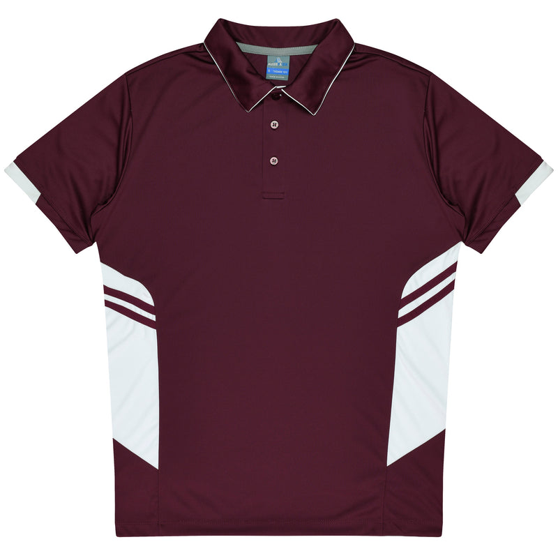 Maroon/White