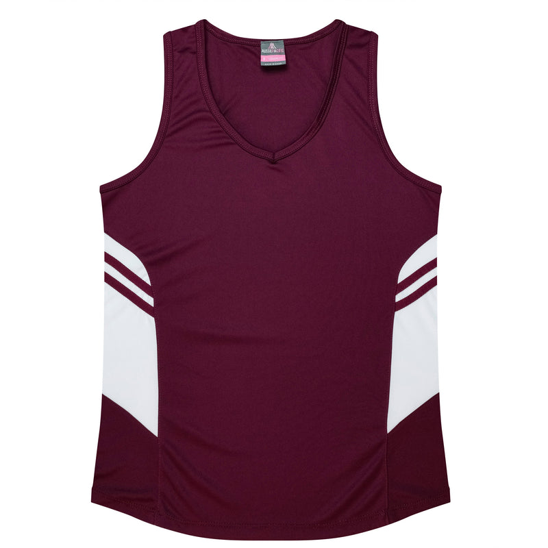 Maroon/White