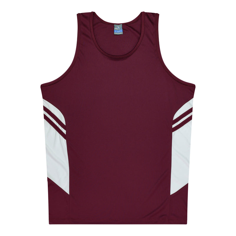Maroon/White