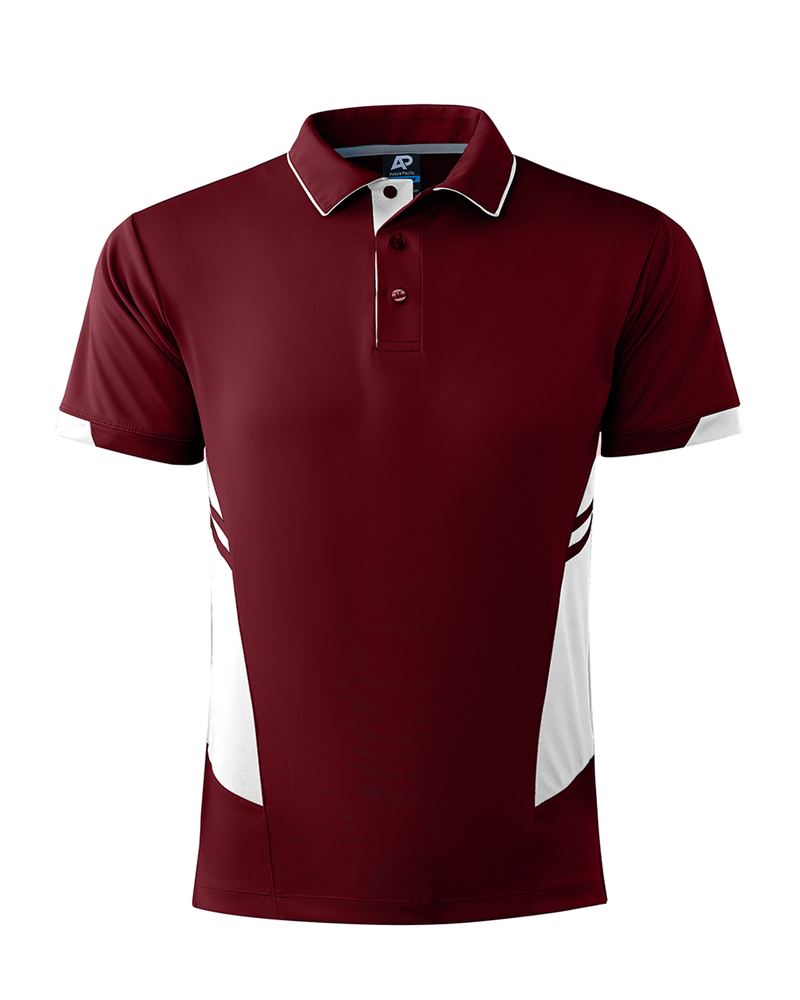 Maroon/White