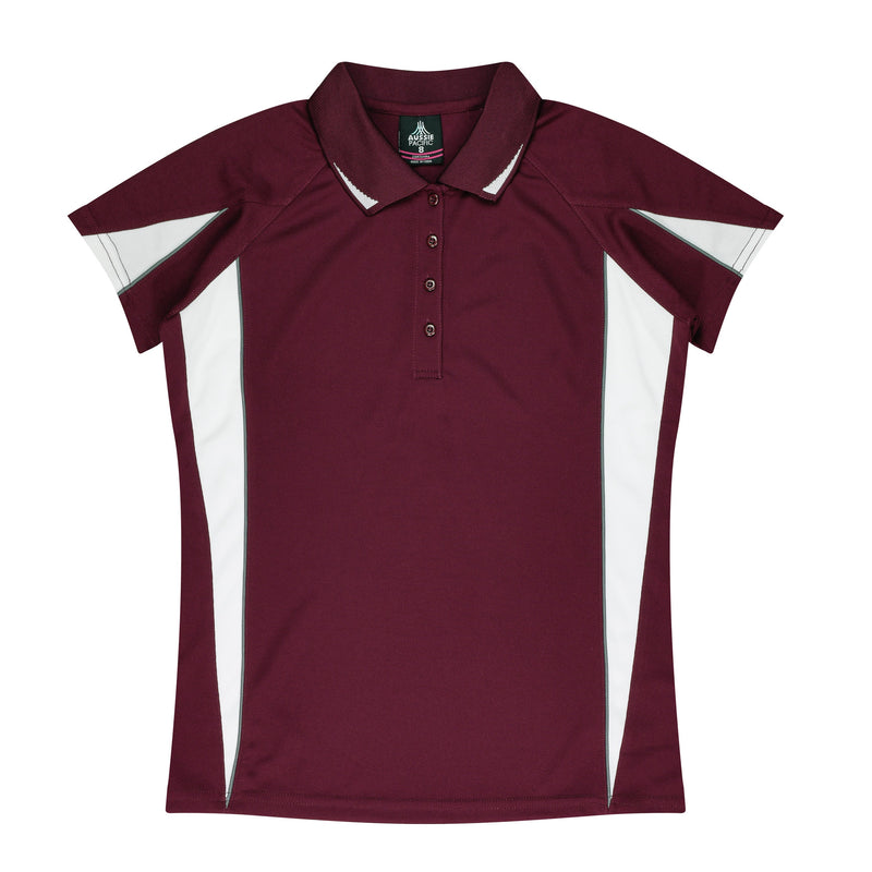 Maroon/White