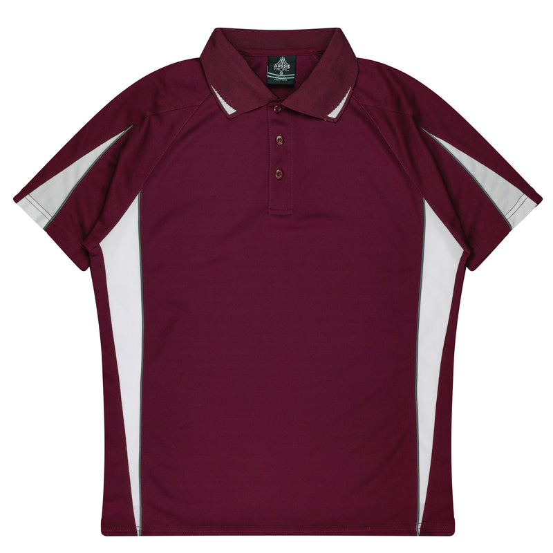 Maroon/White
