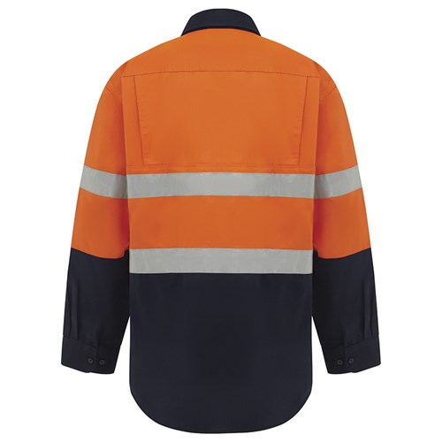 Workit 2004 Hi-Vis 2 Tone Closed Front Lightweight Taped Shirt