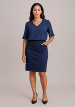 Biz Corporates 20717 Siena Bandless Pencil Skirt Ladies