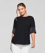 Celine Contrast Sleeve Top Ladies