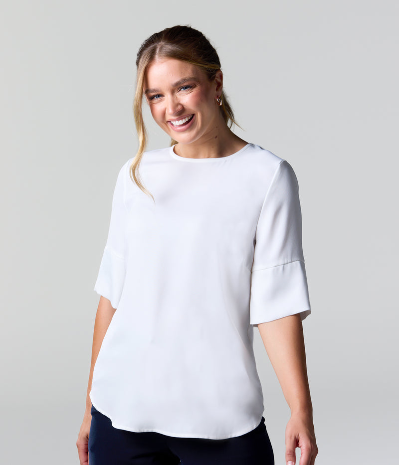 Celine Contrast Sleeve Top Ladies