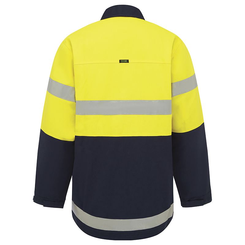 Hi Vis 2 Tone Cotton Drill Taped Jacket