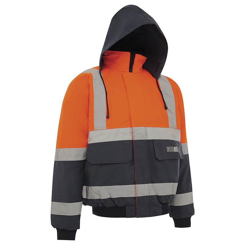 Hi Vis 2 Tone Wet Weather Bomber Taped Jacket