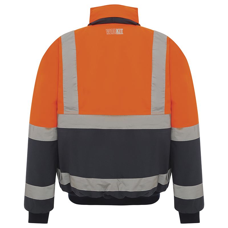 Hi Vis 2 Tone Wet Weather Bomber Taped Jacket