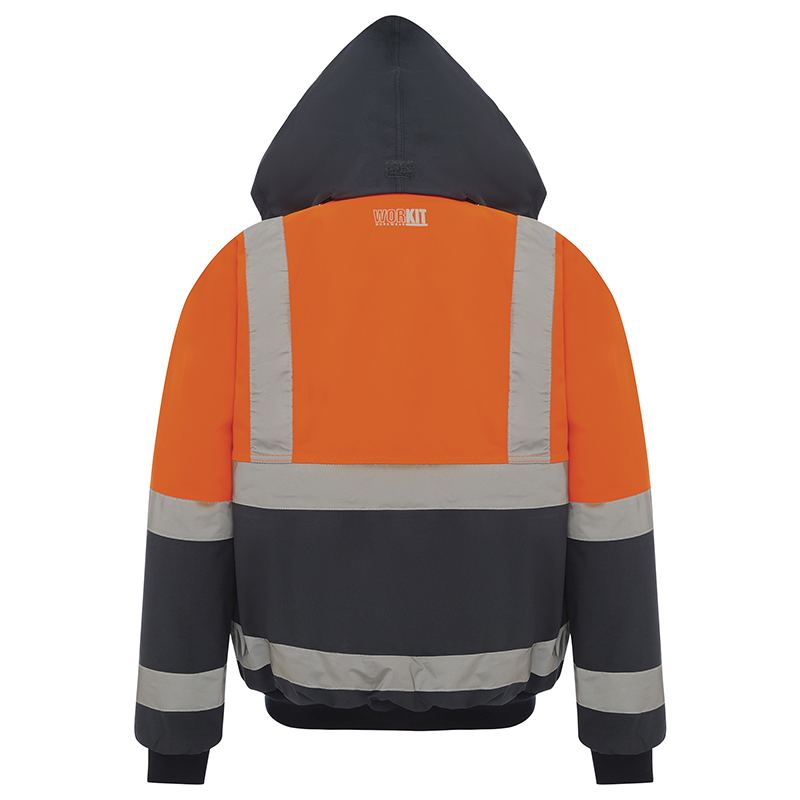 Hi Vis 2 Tone Wet Weather Bomber Taped Jacket