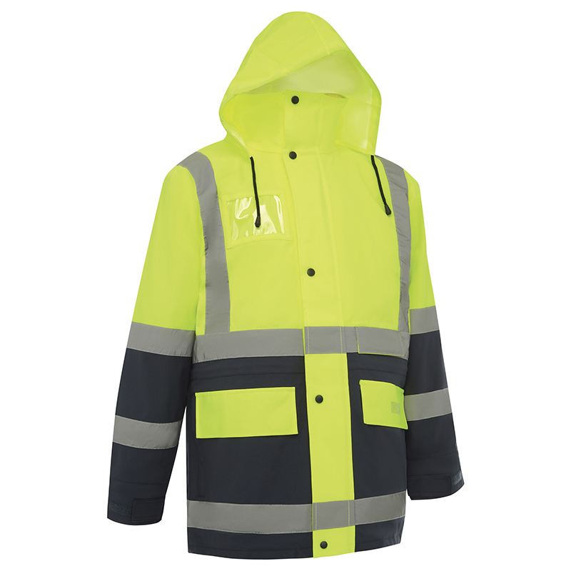 Hi Vis 2 Tone 5 In 1 Waterproof Biomotion Taped Jacket