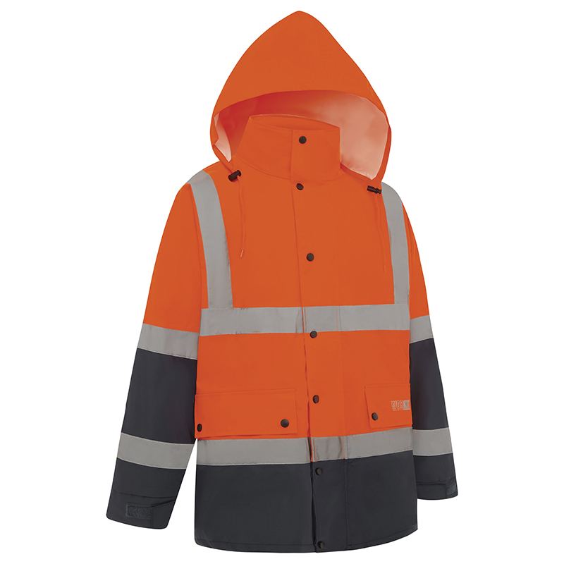 Hi Vis 2 Tone Waterproof Taped Rain Jacket