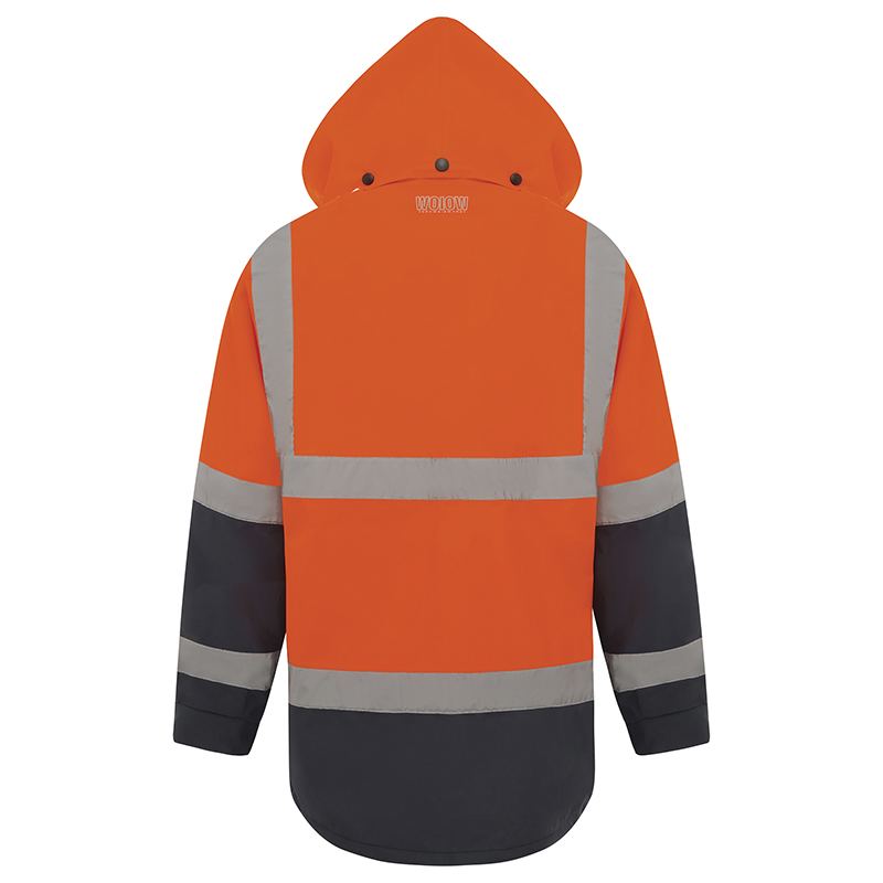 Hi Vis 2 Tone Waterproof Taped Rain Jacket