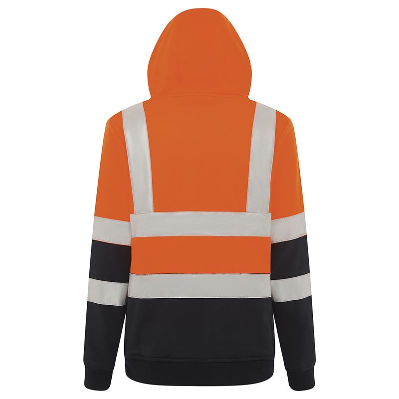 Hi Vis Full Zip Tech Fleece Taped Hoodie Ladies