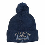 Headwear WA 3061 6 Seam Knitted Beanie with Pom Pom