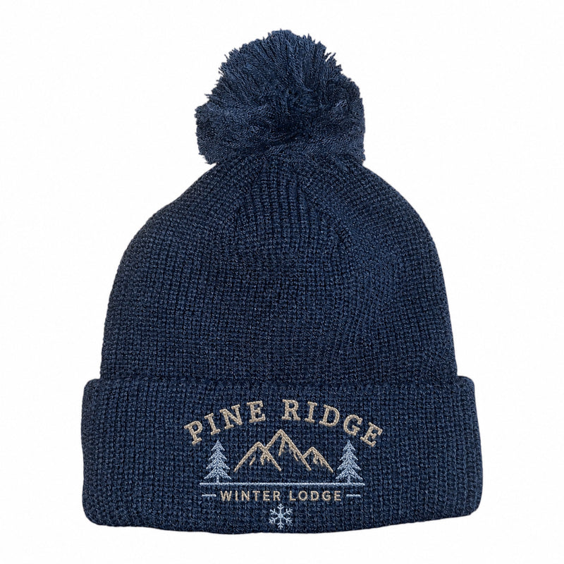 Headwear WA 3061 6 Seam Knitted Beanie with Pom Pom