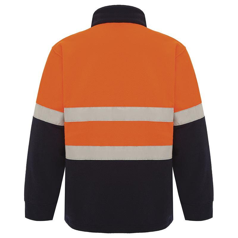Hi Vis 2 Tone 1/4 Zip Taped Polar Fleece Jumper