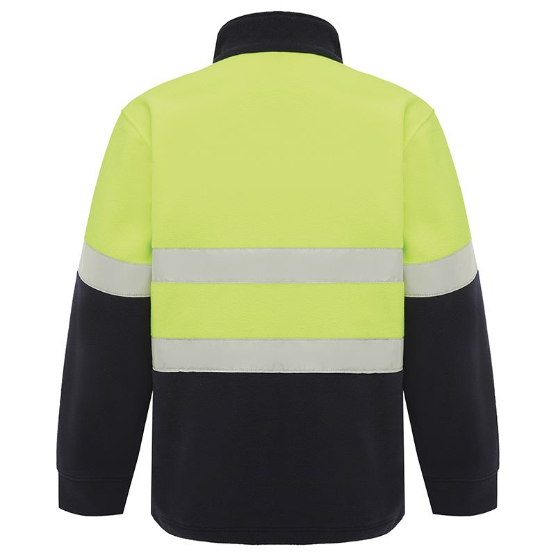 Hi Vis 2 Tone 1/4 Zip Taped Polar Fleece Jumper