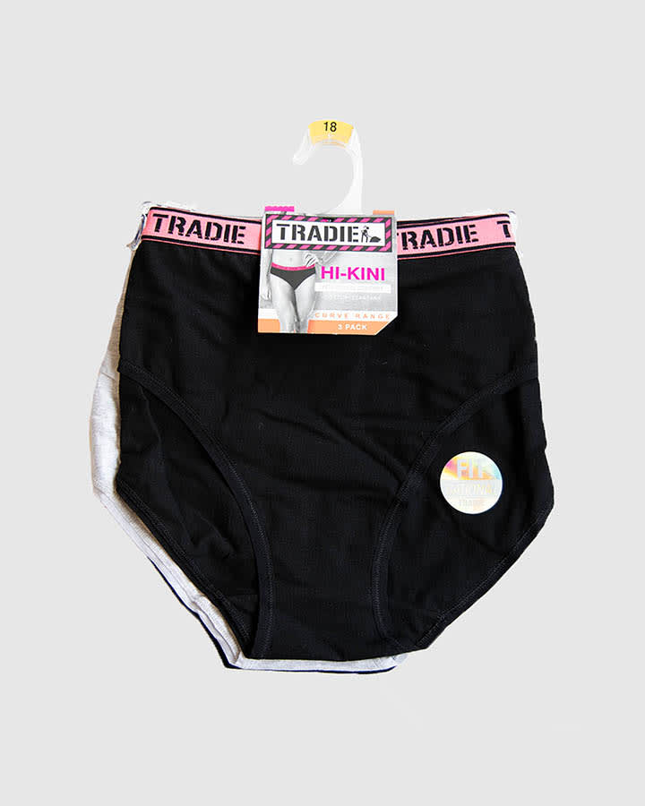 Tradie WJ3980SJ3 Curve 3 Pack Hi Kini Ladies – product photo