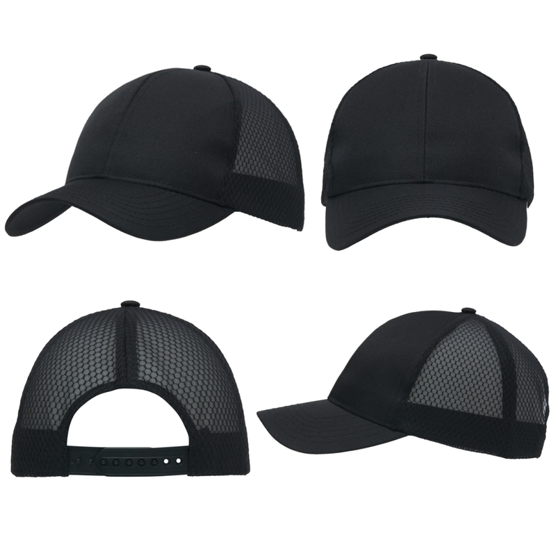 Breathable Poly Twill Cap with Honeycomb Mesh
