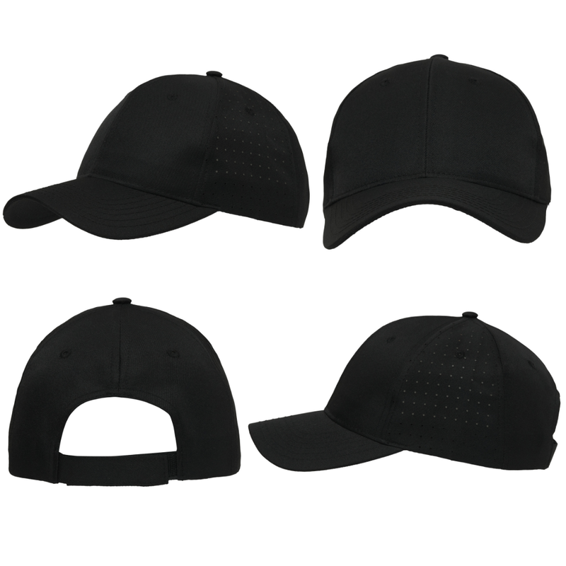 Breathable Poly Twill Cap with Circle Perforations – 6 Panel