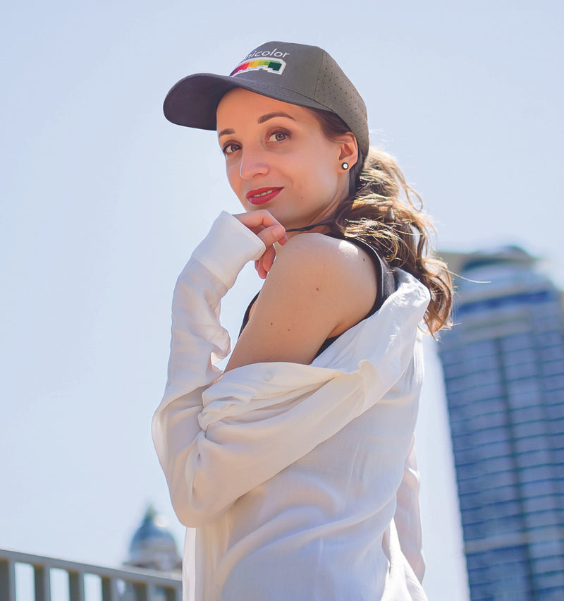 Breathable Poly Twill Cap with Circle Perforations – 5 Panel