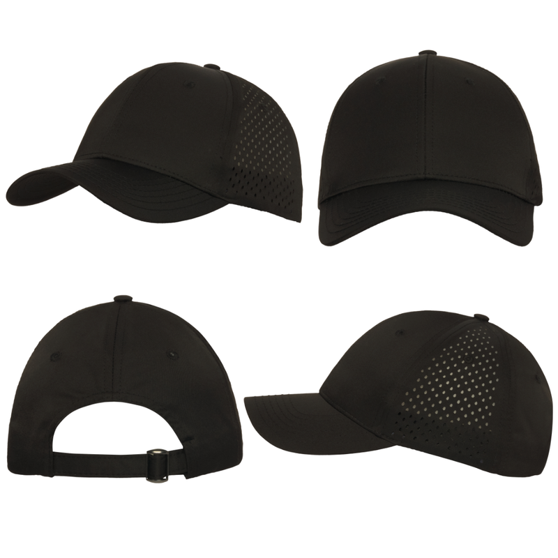 Premium Pioneer Sports Twill Cap with Tear Drop Perforations – 6 Panel