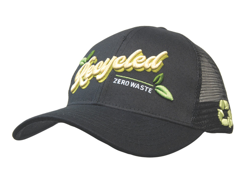 Headwear WA 3982 Recycled Breathable Poly Twill with Mesh Back Cap