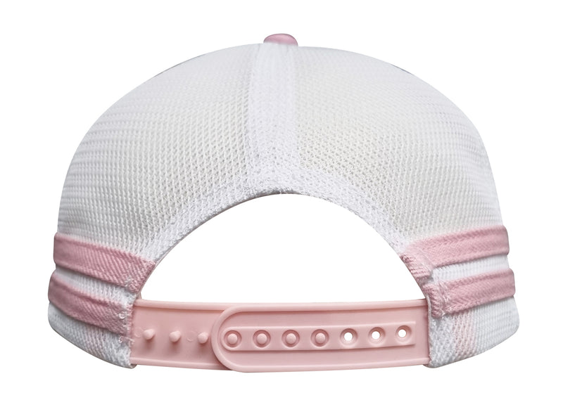 American Premium Twill/Mesh Deep Fit Trucker with Stripes