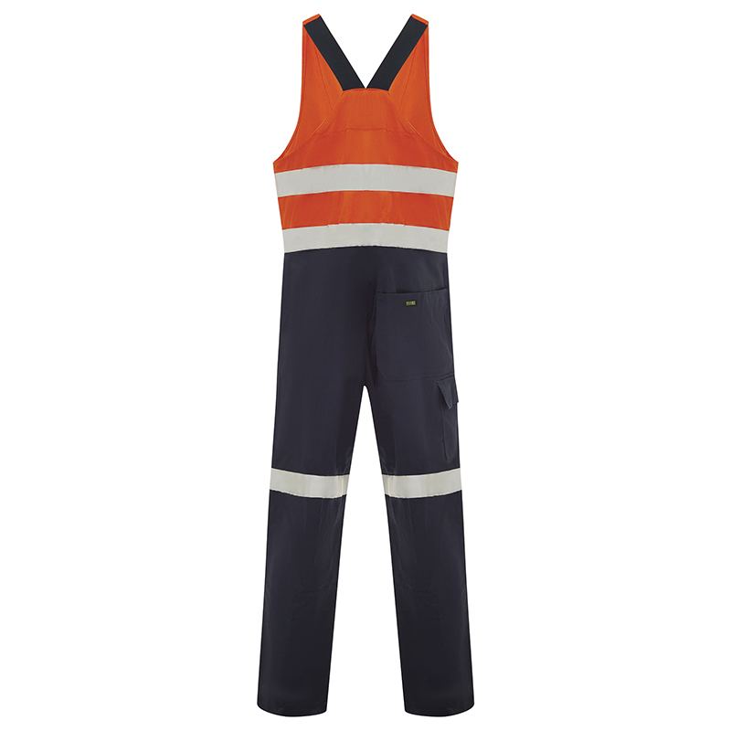 Hi Vis 2-Tone Regular Weight Action Back Coverall With Reflective Tape