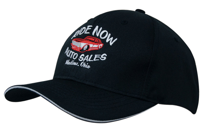 Headwear WA 4009 Breathable Poly Twill Cap with Sandwich Trim