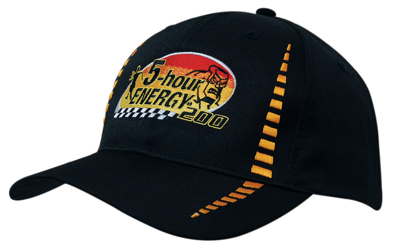 Headwear WA 4010 Breathable Poly Twill Cap with Small Check Patterning
