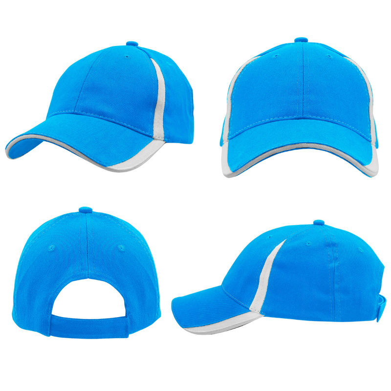 Brushed Heavy Cotton Cap with Inserts on the Peak & Crown