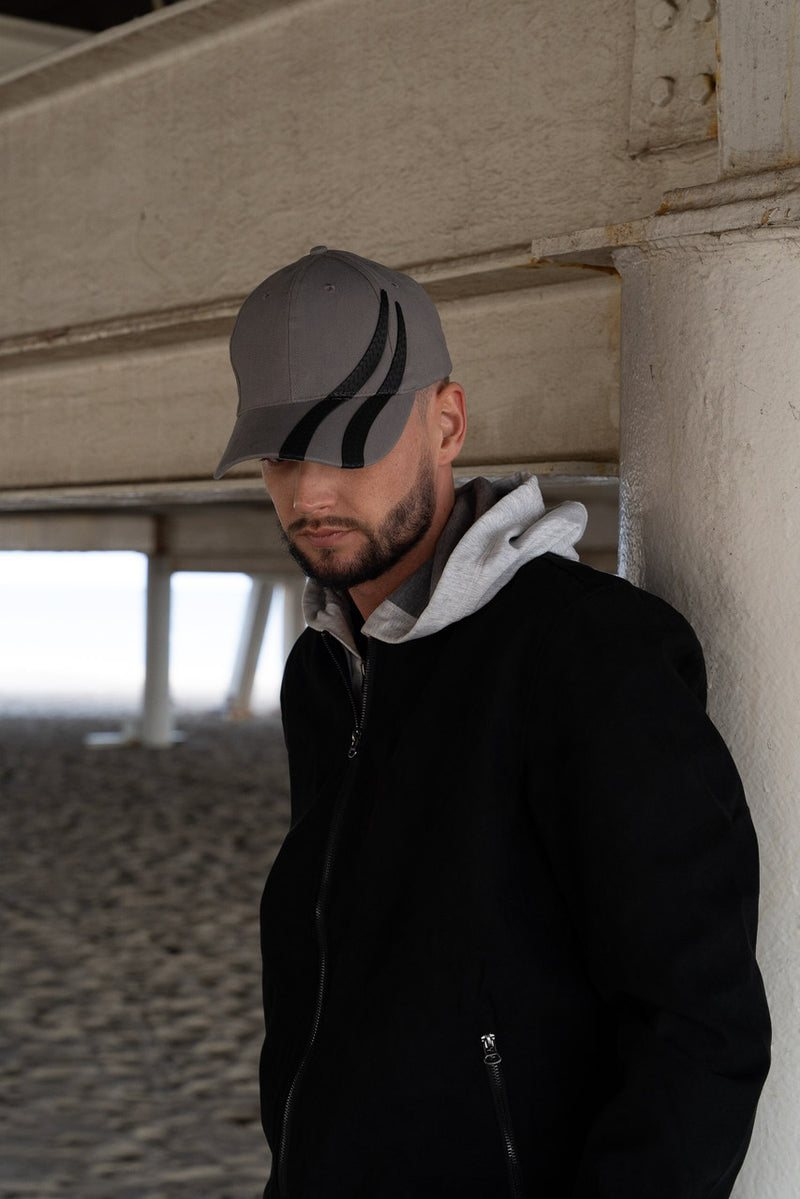 Brushed Heavy Cotton Cap with Tyre Tracks