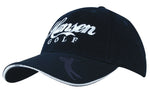 Headwear WA 4022BL/ST Brushed Heavy Cotton Cap with Embossed PU Peak