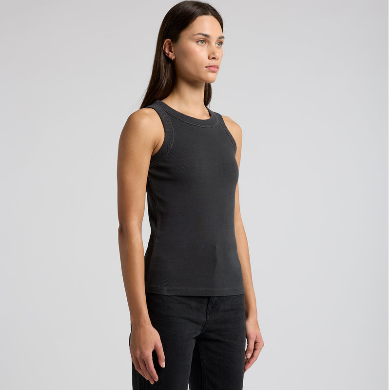 Faded Organic Rib Tank Ladies – Turn