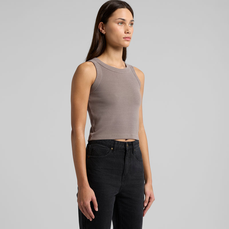 Faded Organic Rib Crop Tank Ladies – Turn