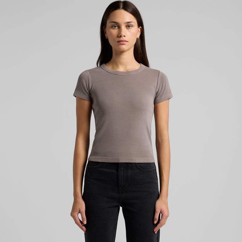 AS Colour 4036 Faded Organic Rib Tee Ladies