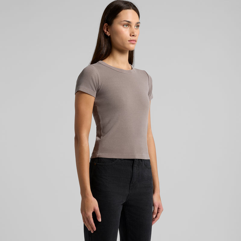 Faded Organic Rib Tee Ladies – Turn
